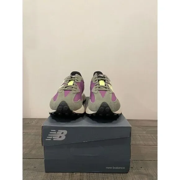 New Balance 327 Men Sz 10.5-12 Casual Retro Shoe Green White Sneaker Trainer NEW - Picture 10 of 13